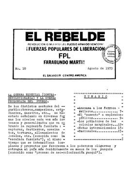 El Rebelde, agosto de 1973, No. 10