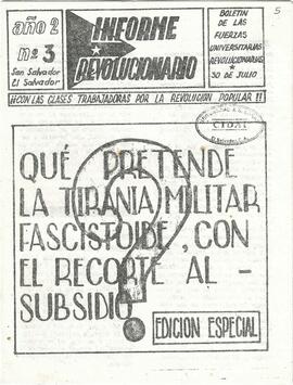Informe Revolucionario, año 2, número 3