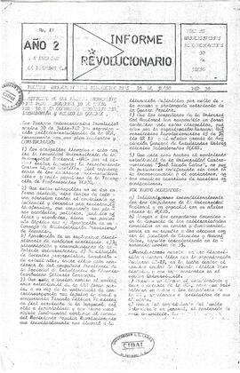 Informe Revolucionario, año 2, número 11