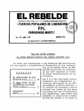 El Rebelde, enero de 1975, No. 27, Año 3