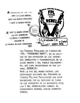 El Rebelde: edición internacional, abril de 1978, No. 3, Año 1