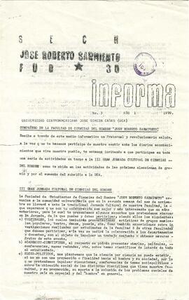 SECH/FUR-30 informa, año 1, número 3